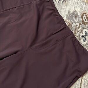 Plum colored HALARA pull on work pants